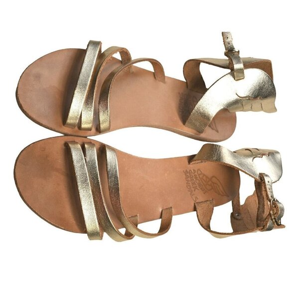 Ancient Greek Sandals Winged Leather Sandals- LT3111 - Picture 5 of 5
